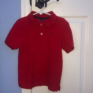Collared red Nautica shirt